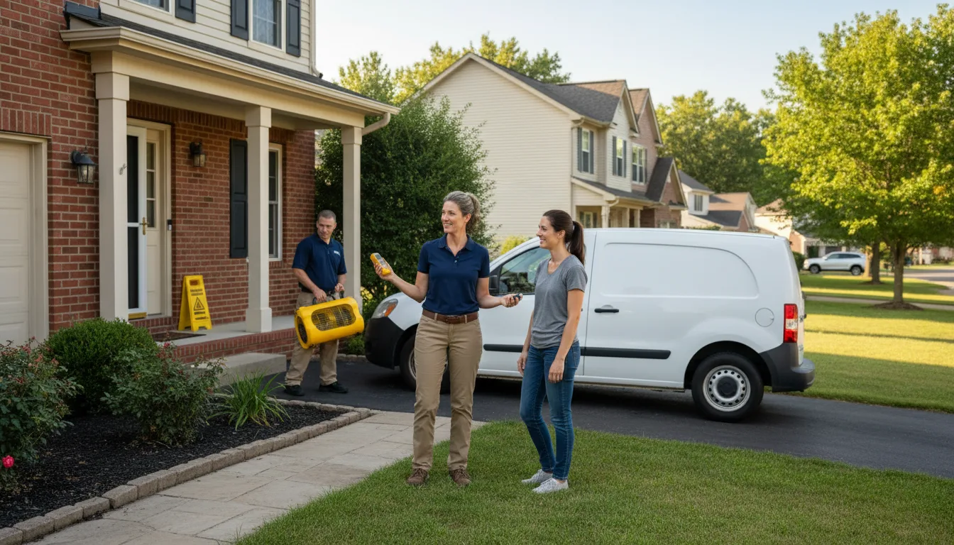 Residential water damage restoration in Johnstown, NE